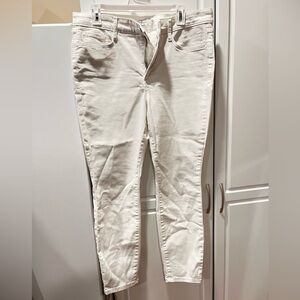 Women’s white jeans.  Size 14
